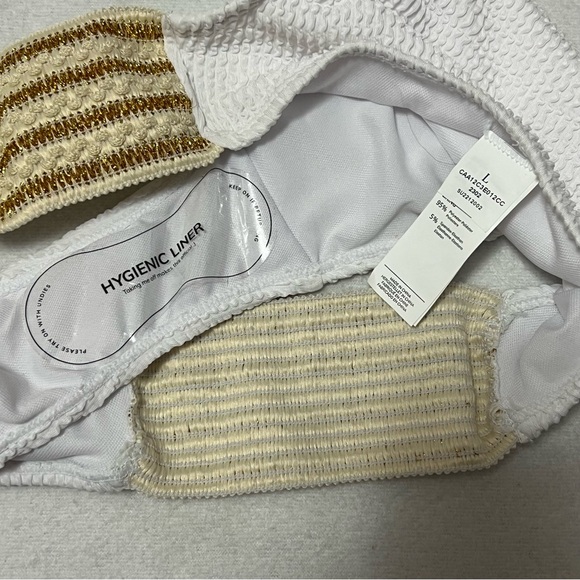 cupshe one shoulder metallic bikini set - Picture 7 of 7